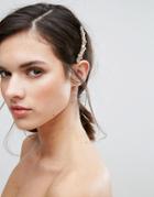 Johnny Loves Rosie Floral Gem Hair Slide - Gold