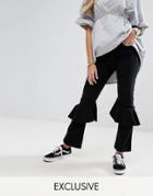 Mad But Magic Jeans With Peplums - Black