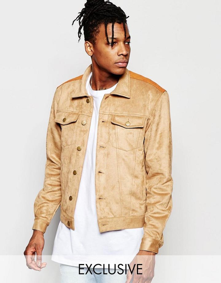 The New County Suedette Jacket - Tan