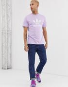 Adidas Originals T-shirt With Trefoil Logo In Purple - Purple