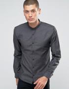 Hugo By Hugo Boss Smart Shirt Slim Fit Stretch Denim Dot - Black