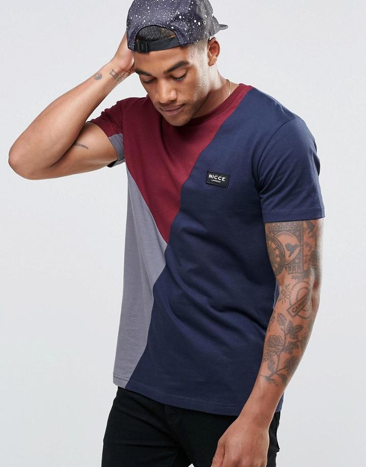 Nicce London Segment T-shirt - Navy