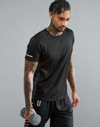 Threadbare Active Crew Neck Gym T-shirt - Black
