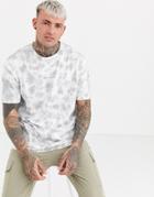 Good For Nothing Oversized T-shirt In Gray Tie Dye