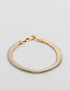 Chained & Able Snake Chain Bracelet In Gold - Gold