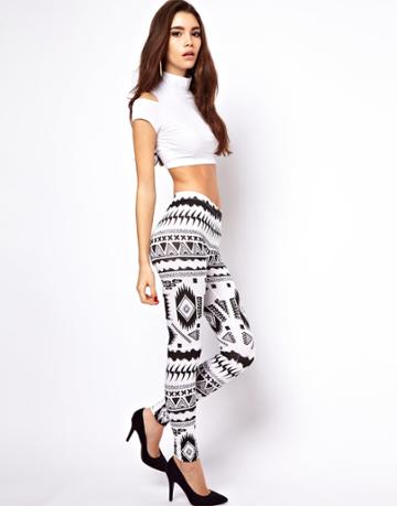 Asos Leggings In Aztec Tribal Print