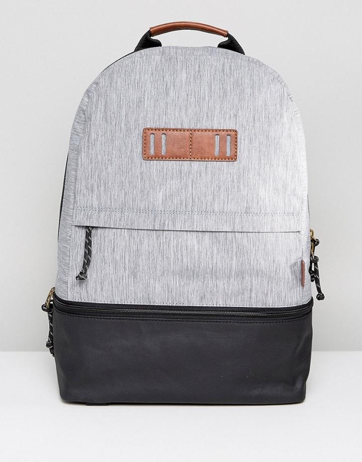 Fossil Summit Backpack In Canvas & Coated Canvas - Gray