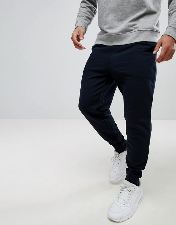 Asos Slim Fit Joggers In Navy - Navy