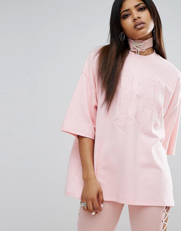 Puma X Fenty Oversized Crew Neck T-shirt - Pink