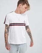 Brooklyn Supply Co T-shirt With Sleeve And Chest Taping - White