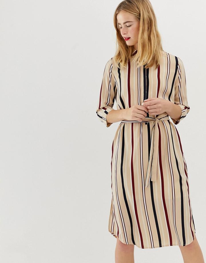 Selected Femme Stripe Shirt Dress - Multi