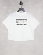 Columbia Rapid Ridge Graphic Backprint Cropped T-shirt In White