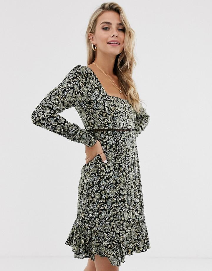 Free People Boheme Floral Mini Dress