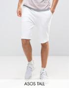 Asos Tall Skinny Short In White - White