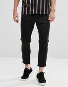 Selected Homme Smart Pants With Zip Ankle - Black