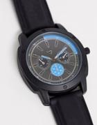 Spirit Mens Watch With Silicon Strap And Blue Highlights