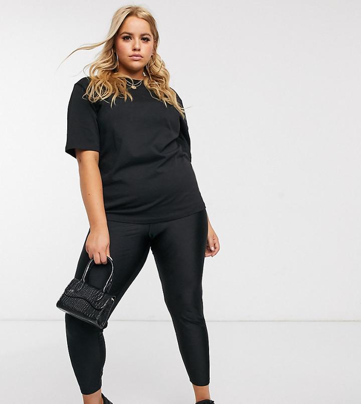 Asos Design Curve Disco Legging-black