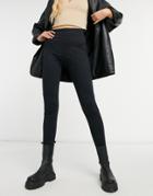 Steele Seam Detail Slim Sweatpants In Black