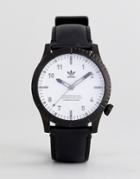 Adidas Z06 Cypher Leather Watch In Black - Black