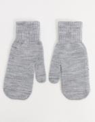 Svnx Knitted Mittens In Gray
