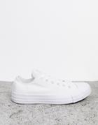 Converse All Star Ox Sneakers In White Mono
