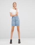 Just Female Wayne Denim Skirt - Blue