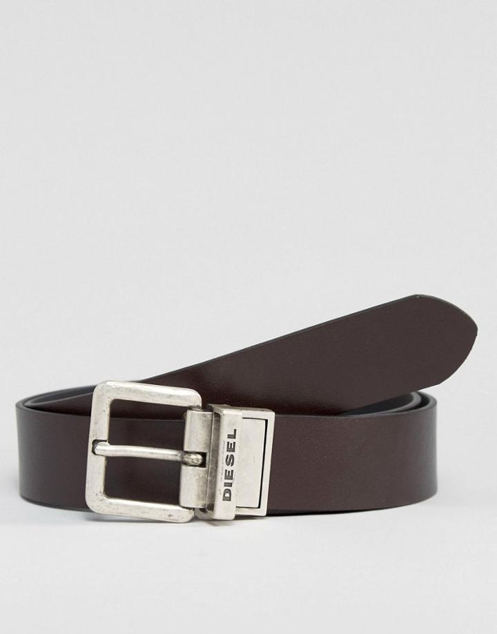 Diesel Double C Reversible Belt-black