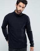 Only & Sons Roll Neck Knitted Sweater - Navy