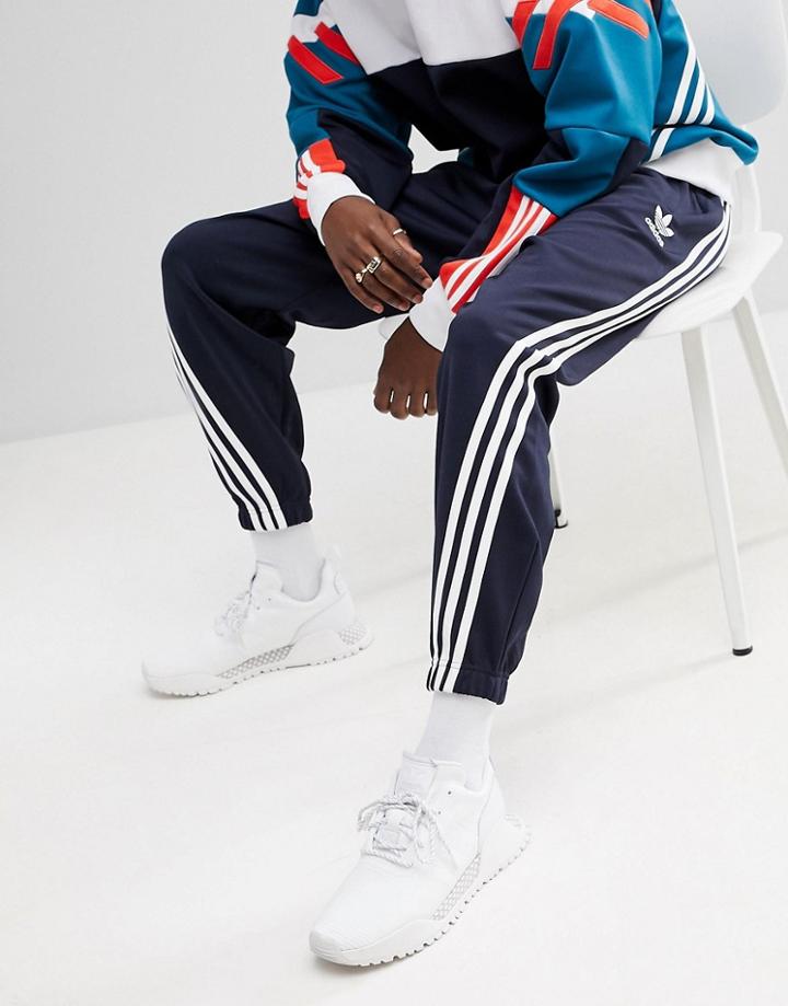 Adidas Originals Nova Wrap Around Joggers In Navy Ce4805 - Navy