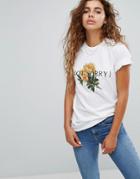 Adolescent Clothing Boyfriend T-shirt With Not Sorry Print - White