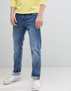 Esprit Straight Fit Jeans In Light Wash Blue - Blue