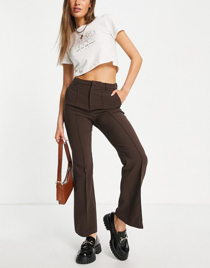 Urban Revivo Flared Pants In Brown
