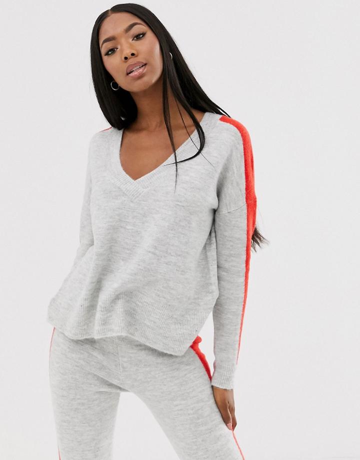 Asos Design Two-piece Sweater With Tipping