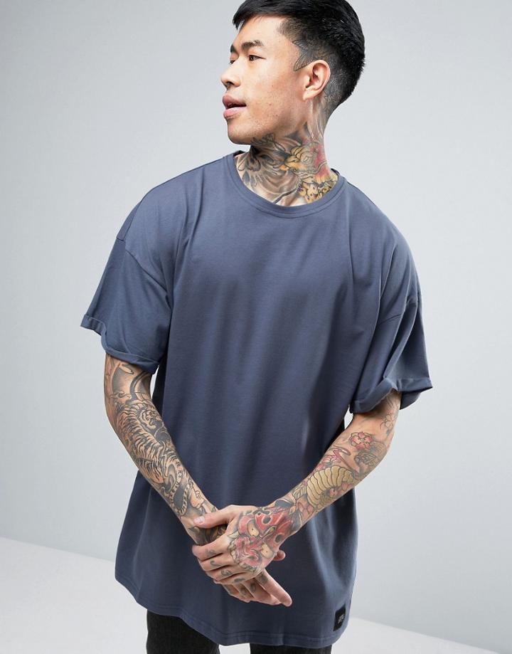 Sixth June Oversized T-shirt In Purple - Purple