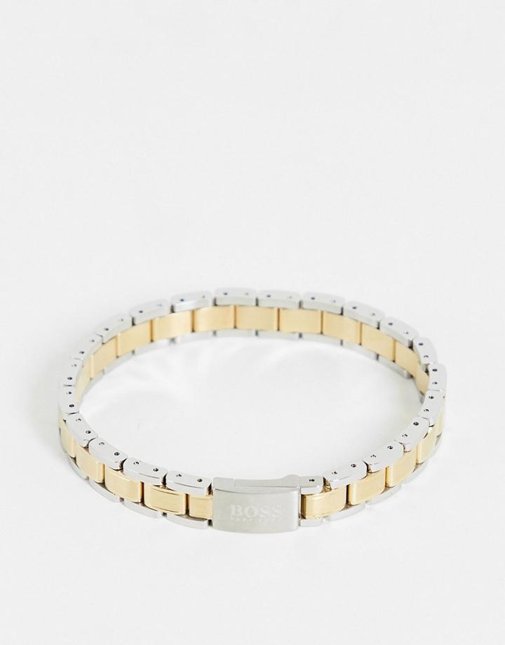 Boss Mix Metal Chain Bracelet In Multi 1580195
