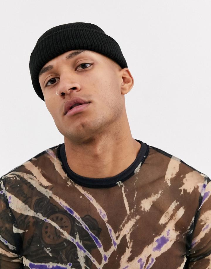 Weekday Stan Fisherman Beanie In Black