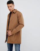 French Connection Lined Trench Coat-brown