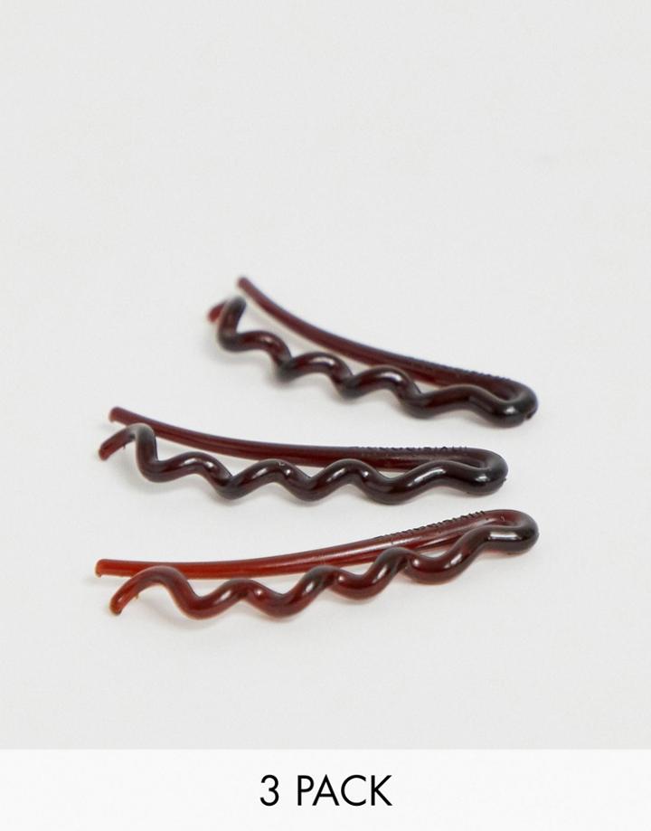 Invisibobble Waver Slide-lock Hair Clip - Pretty Dark-black