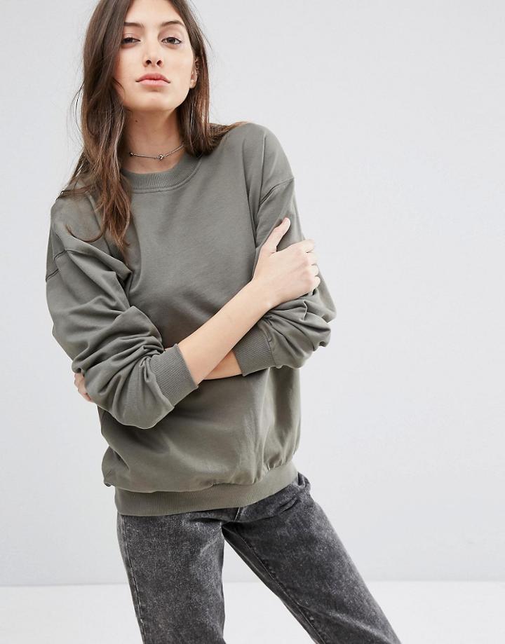 Asos The Ultimate Boyfriend Sweat - Khaki