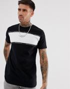 Good For Nothing Muscle Cut & Sew Panel T-shirt In Black - Black