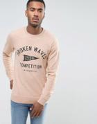 Jack & Jones Originals Sweatshirt With Graphic Print - Pink