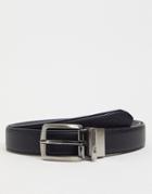 Ben Sherman Reversible Black Charcoal Belt