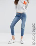 Noisy May Petite Raw Hem Slim Jean - Blue