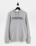 Nautica Competition Convoy Logo Hoodie In Gray-grey