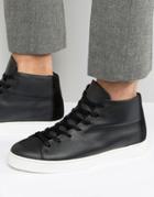 Selected Homme David Hi Top Sneakers - Black