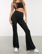 Missguided Flare Pants In Black