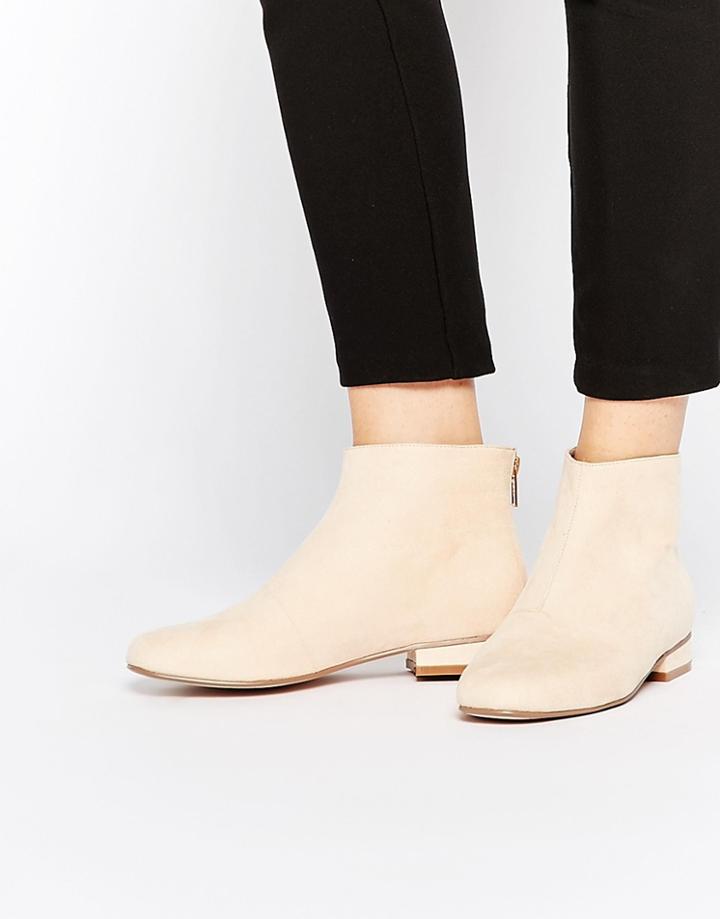 Asos Atlantic Ankle Boots - Nude