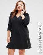 Club L Plus Swing Dress - Black
