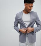 Noak Tall Skinny Jersey Blazer - Gray