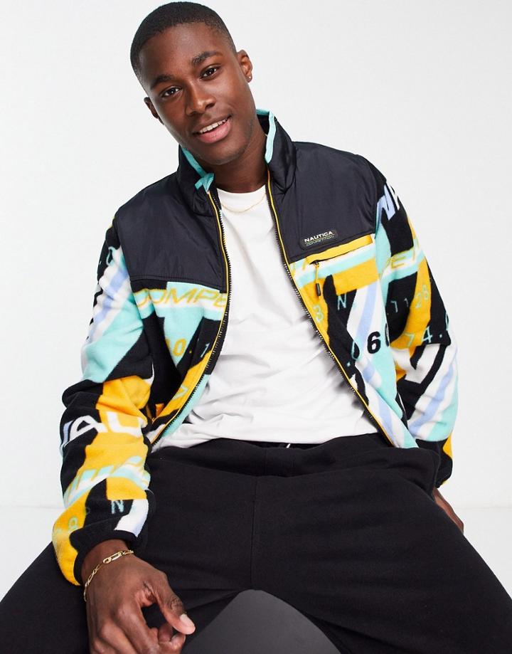 Nautica Competition Soifish Full-zip Fleece In Multi